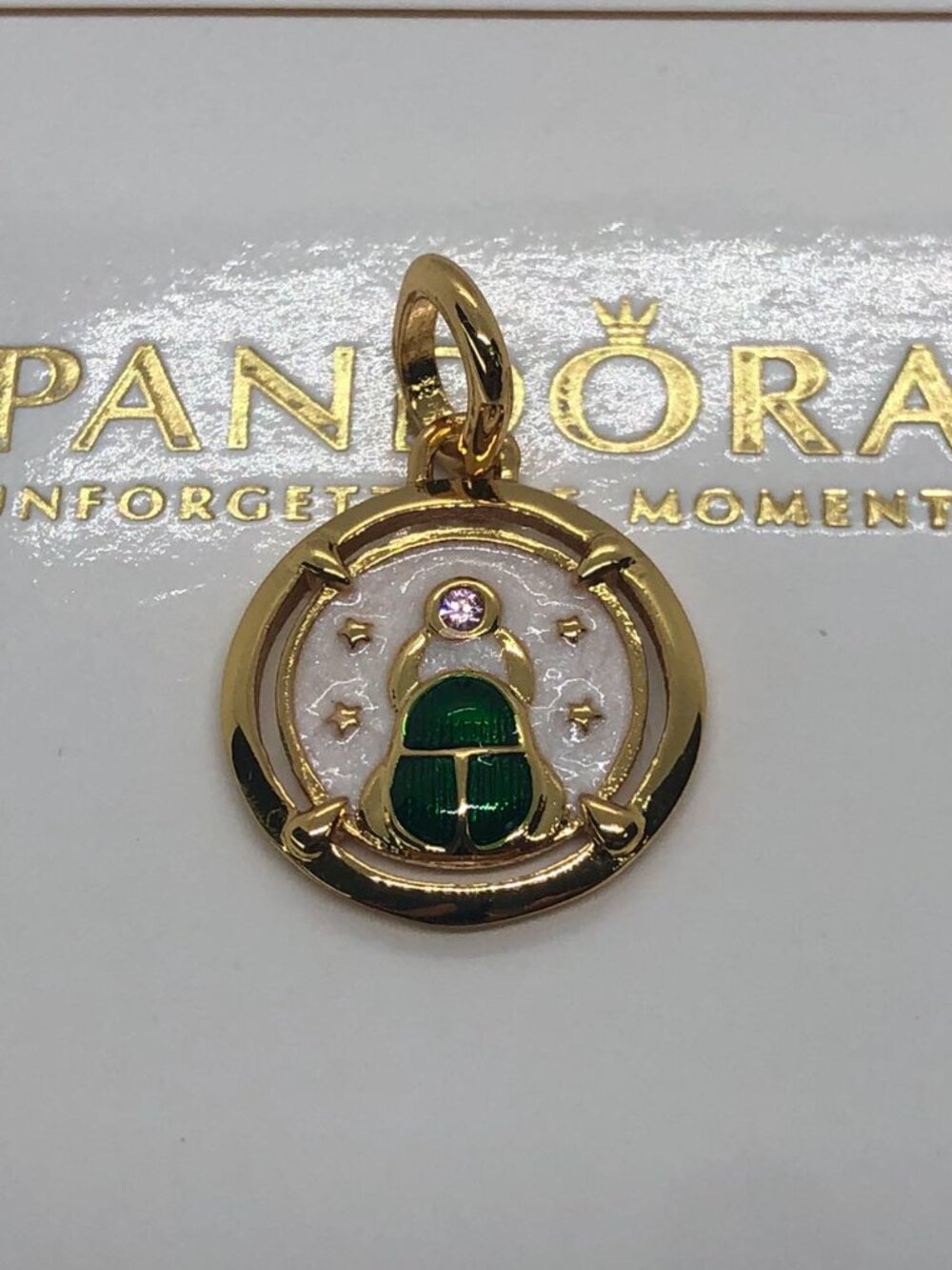 Pandora Scarab Beetle Medallion Charm